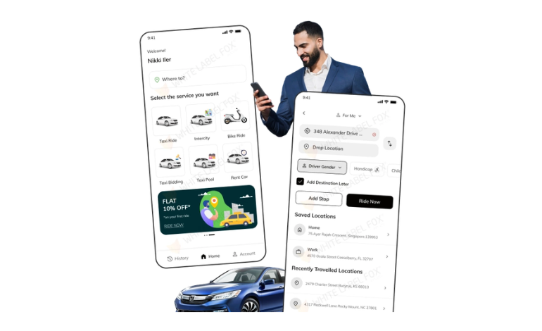 Fox Taxi – Scalable Uber Clone App for Next-Gen Ride-Hailing Businesses