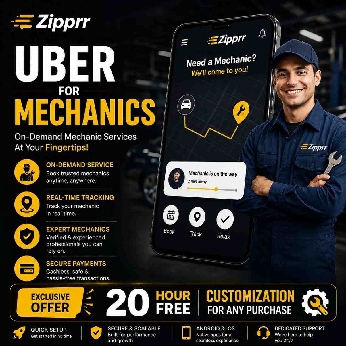 Zipprr — Uber for Mechanics