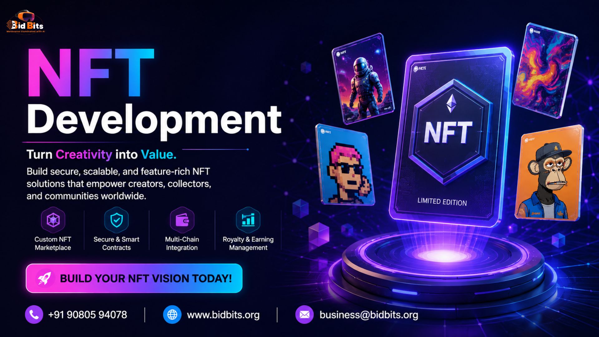 Develop an NFT Marketplace with Smart Contracts